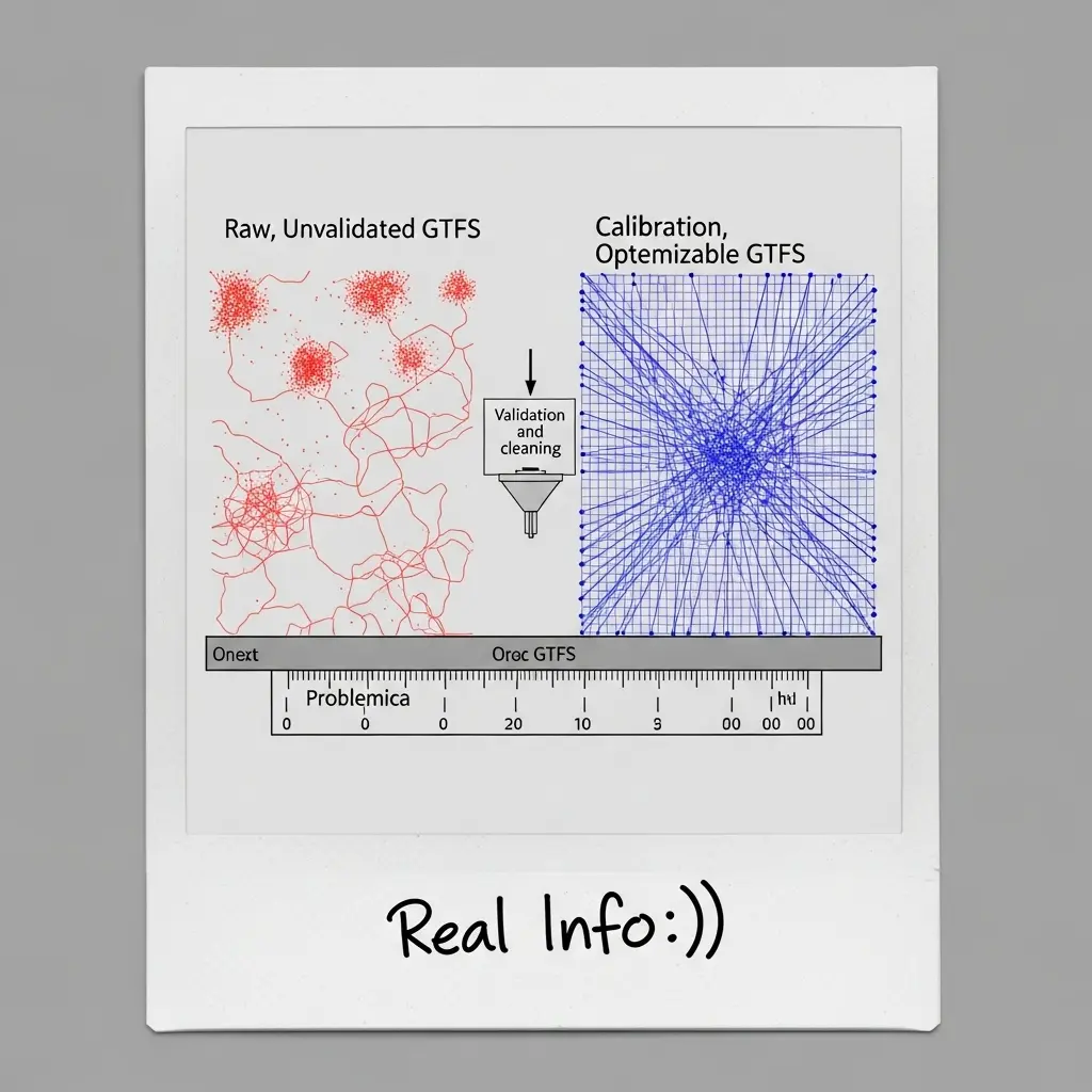 GTFS data quality impact visualization showing the hidden costs of poor data on transit operations